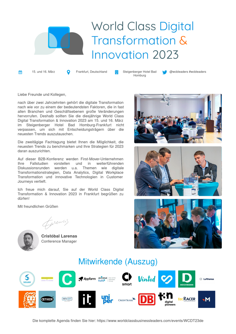 World Class Digital Transformation Innovation 2023