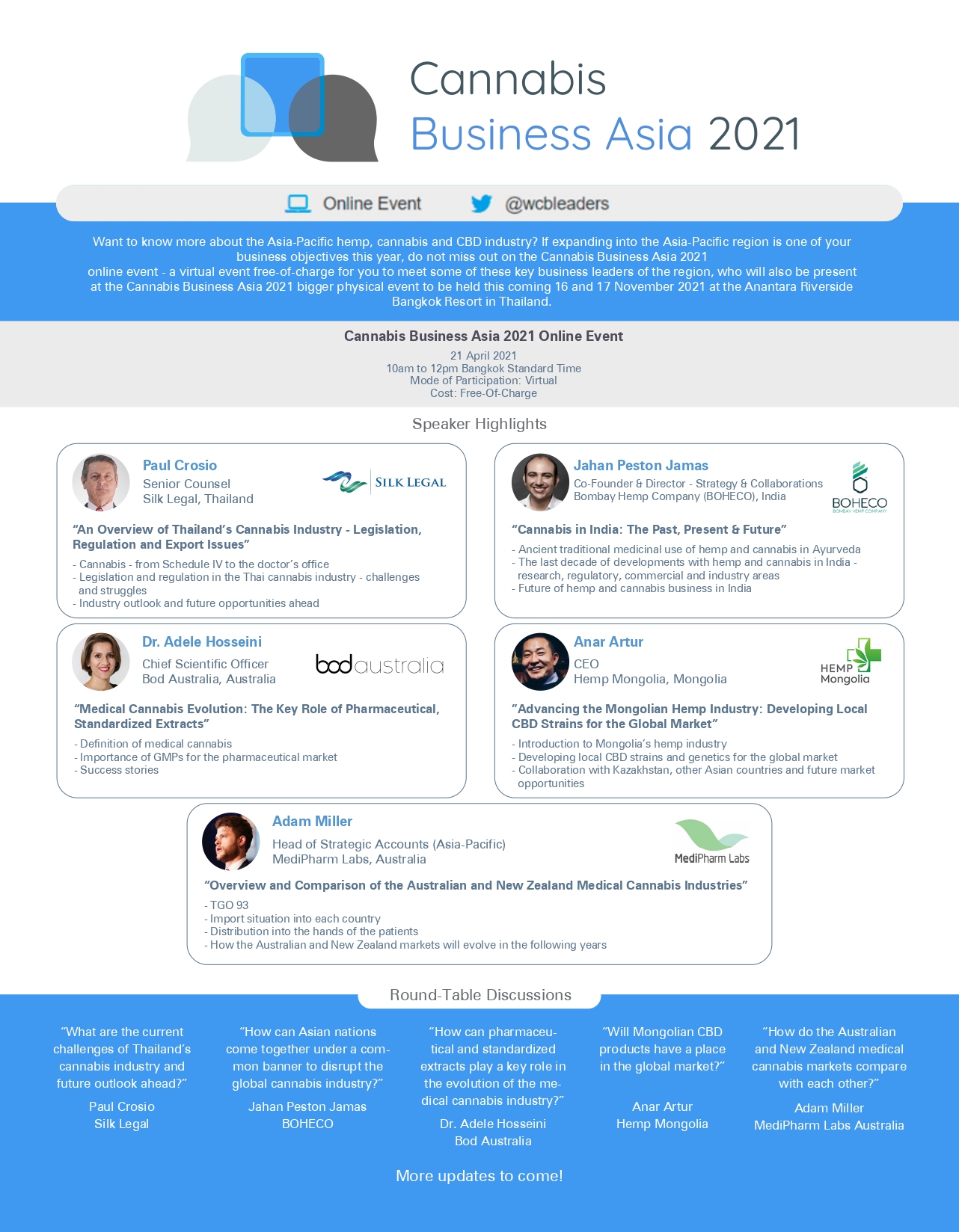 Cannabis Business Asia 2021 Online Event